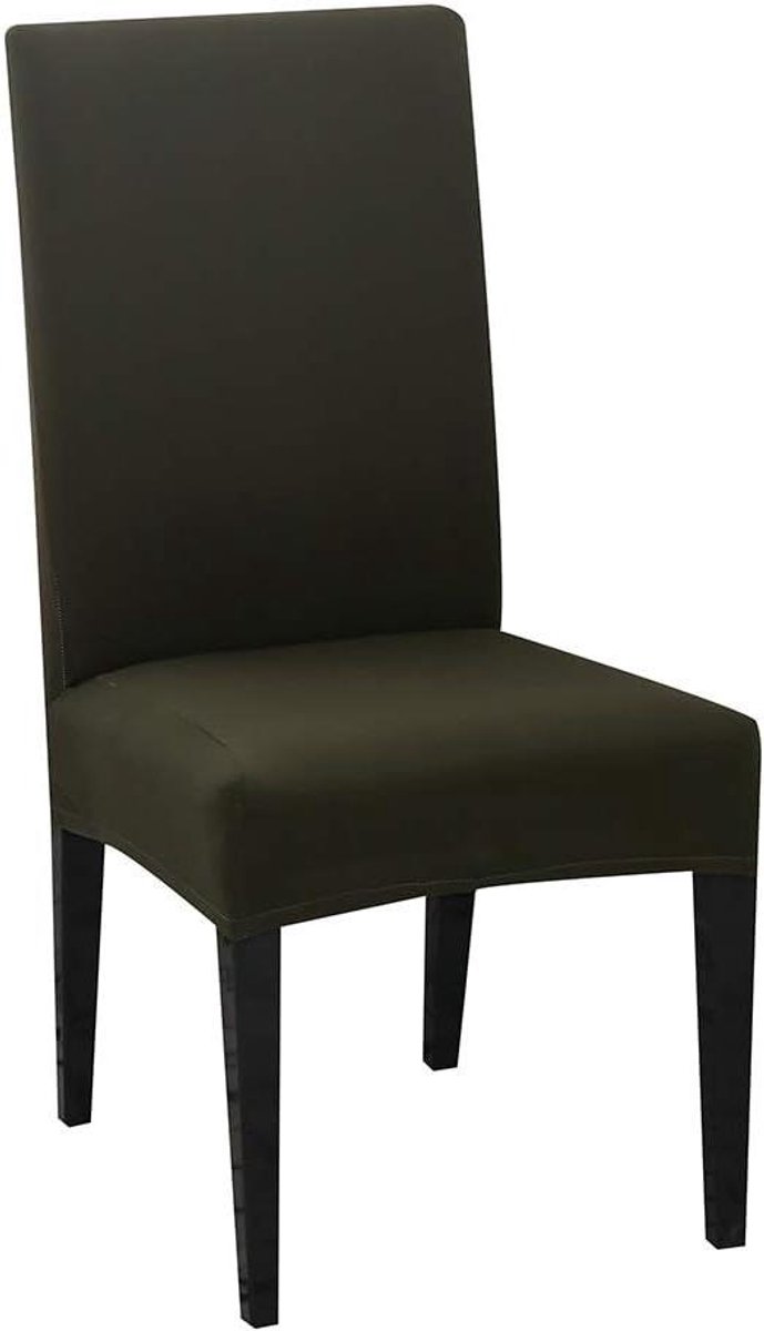 Stoelhoezen Set - Stoelbeschermers Over trekhoezen - Eetkamer Decoratie - Kreukvrij Spandex - 45-65cm rugleuning - Grijsgroen