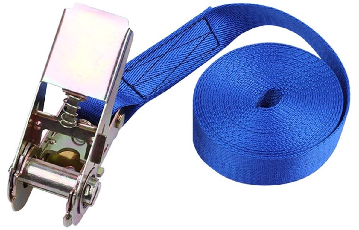 Zware ratchet straps met metalen gesp - 1-10M spanbanden in 6 kleuren, 820kg trekvermogen, ideaal voor transport en bevestigen