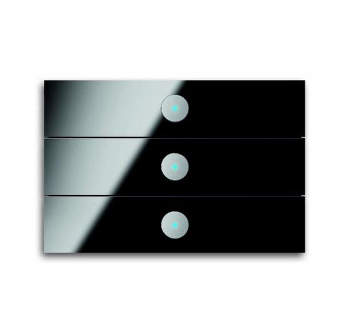 Bedieningselement - Schakelaar Paneel - Wandmontage - 3-voudig - 1066 x 71 cm - Wit