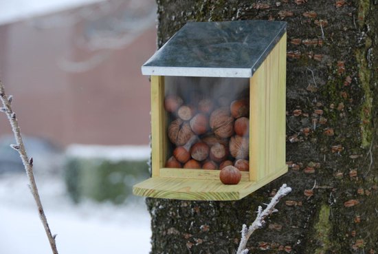 Best for Birds Eekhoornvoederhuisje - Vogelvoederhuisje -12 x 23 x 18 cm