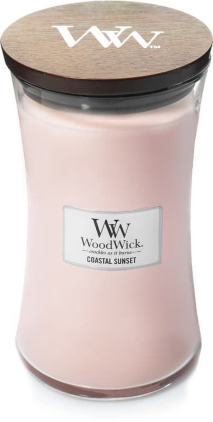 WoodWick Hourglass Large Geurkaars - Coastal Sunset - 130 branduren