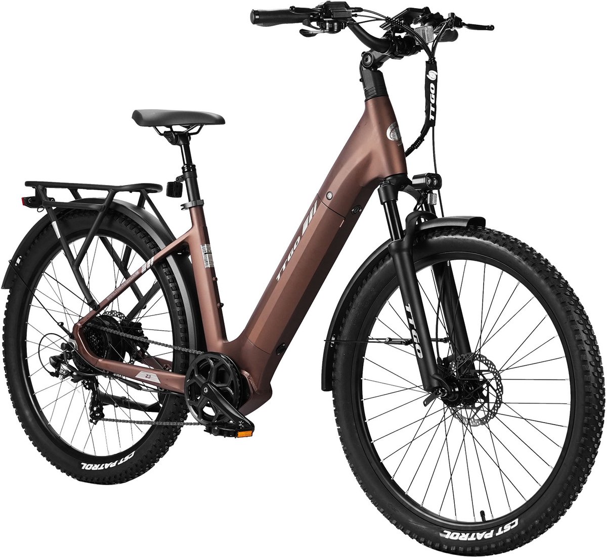 TTGO Z3 E-bike: 48V 15Ah, 130km bereik, stadsfiets tot 125kg thumbnail 2