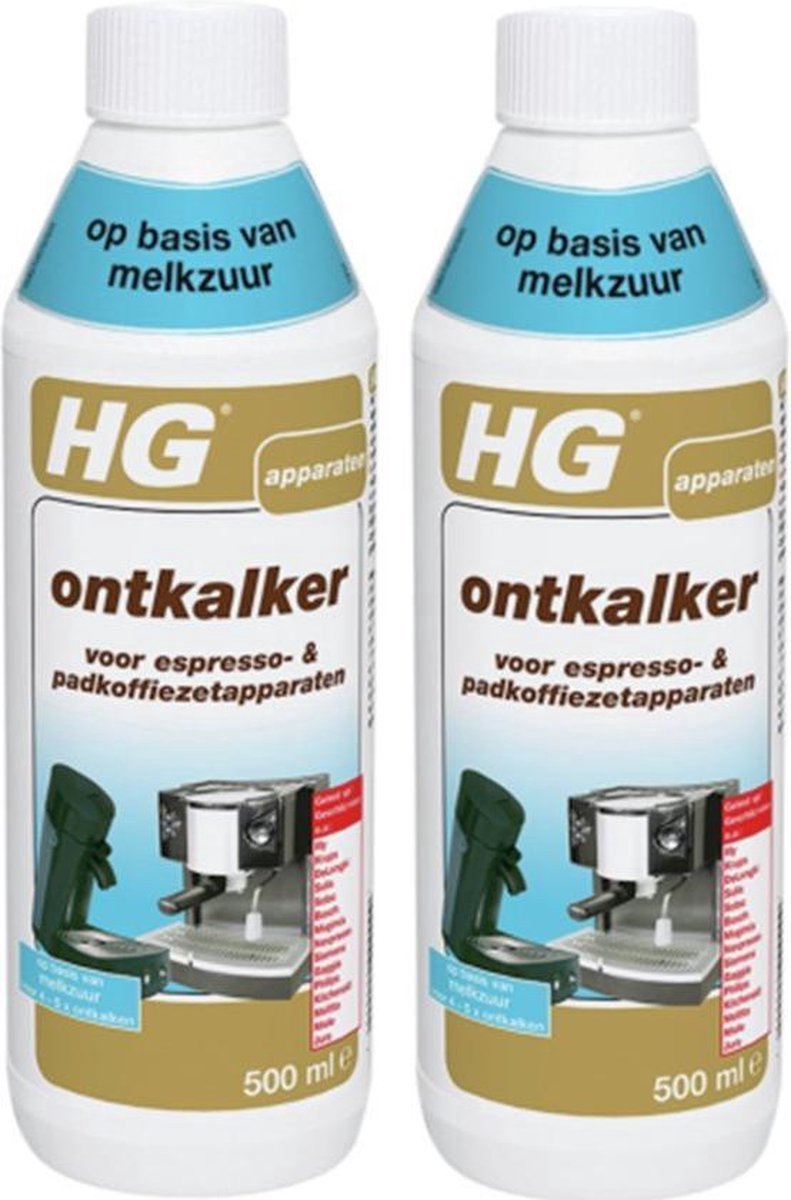 Bol.com HG ontkalker voor espresso & padkoffiezetapparaten - 2 Stuks ! aanbieding