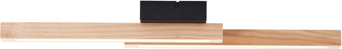 Brilliant LED-plafondlamp Arion G99071/76 voor woonkamer, slaapkamer, hout/kunststof/metaal, binnenplafond, bruin - LED permanent geïntegreerd
