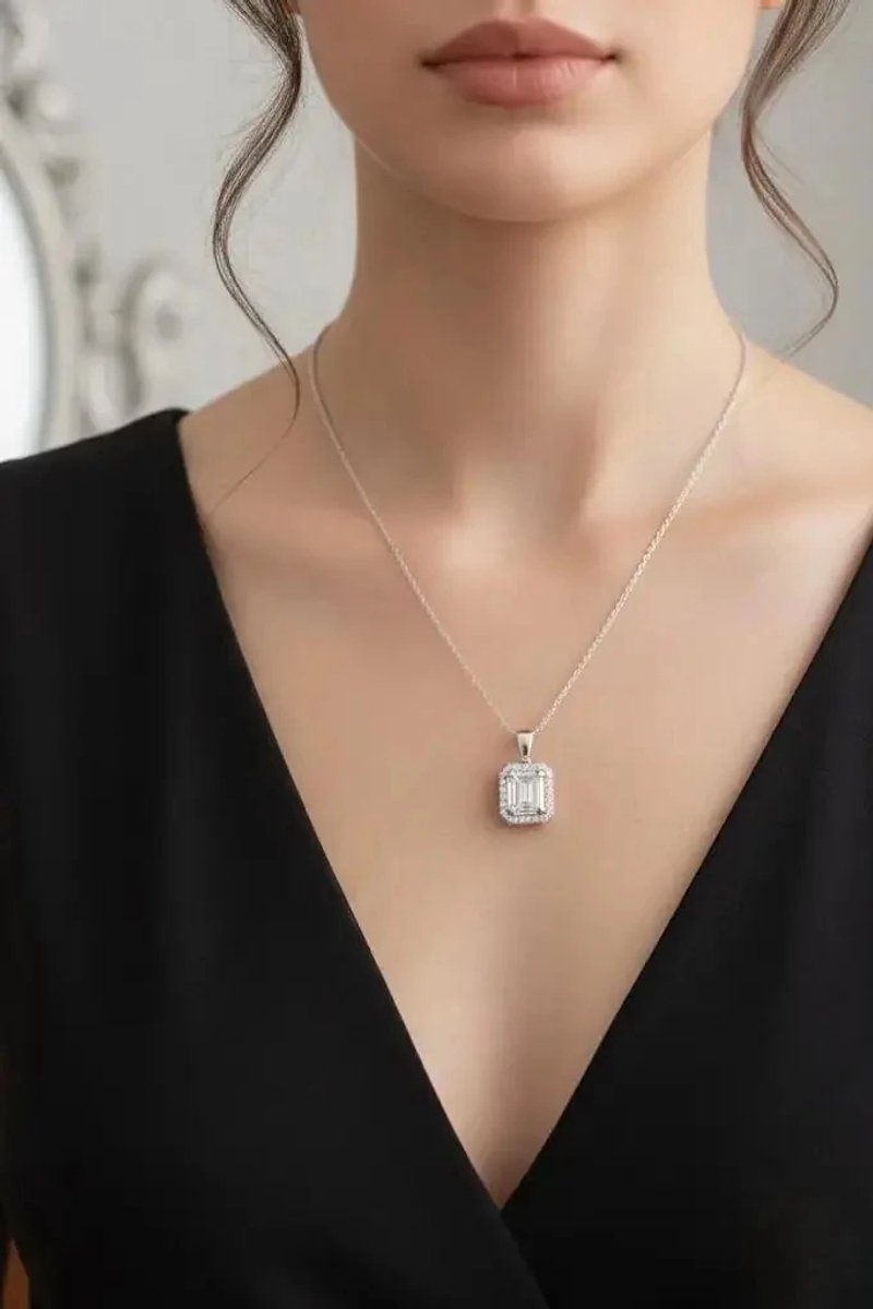 Dorvina 316L Staal Ketting Zilverkleurig Baguette Model Dames Ketting Verkleurt Niet | Stijlvol en Duurzaam Sieraad