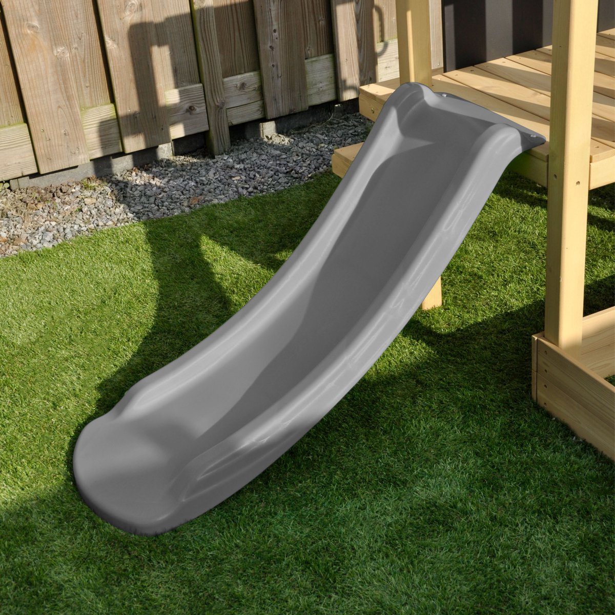 AXI Leah Mini Speeltoren met Zandbak en Picknicktafel – Grijze Glijbaan – Met Krijtbord – FSC hout – Klein speeltoestel voor de tuin / buiten — afbeelding 4