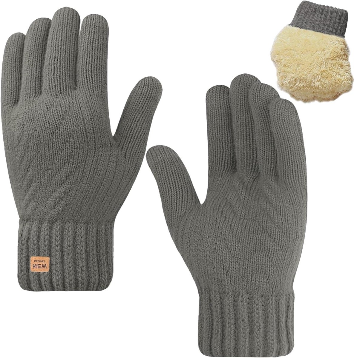 Warmtegevende Winterhandschoenen met Fleece Voering, Touchscreen Geschikt, Zacht en Elastisch, Ideaal voor Dames en Heren