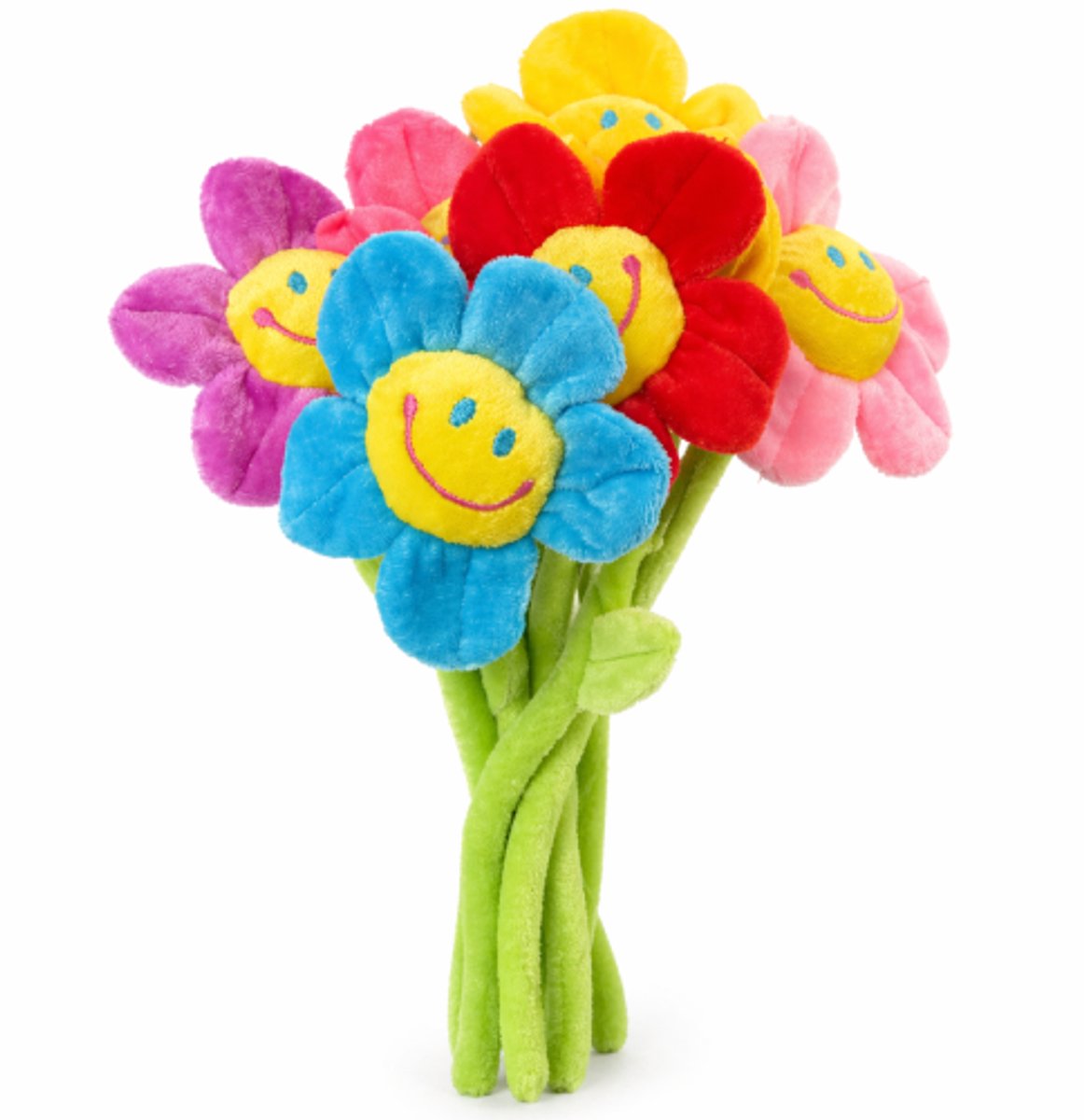 Topknuffels® Bos Bloemen Boeket Pluche Knuffel Set 30 cm (6 verschillende bloemen) - Speelgoed Knuffels voor Kinderen Jongens Meisjes - Bosje Bloemen Cadeau - Valentijnsdag Moederdag