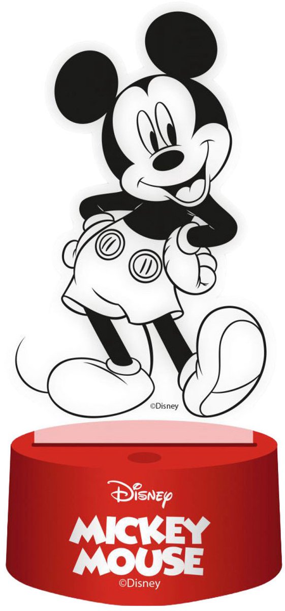 3D Lamp met Afstandbediening Mickey Mouse