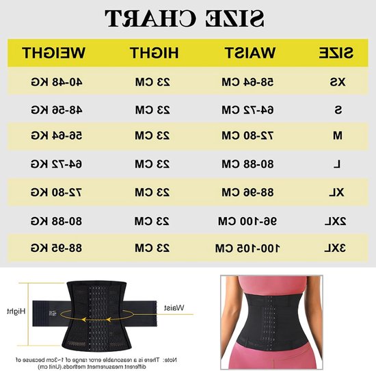 Effectieve Buiktrainer en Taille Corset voor Fitness - Abdominale Controle en Ondersteuning voor Mannen en Vrouwen, Zwart en Beige, Maat L (64-72 kg) — afbeelding 2