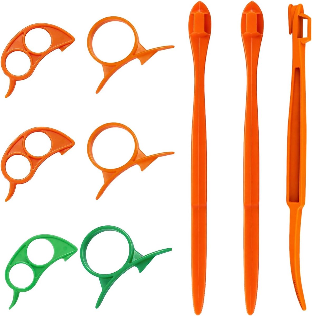 9-delige fruitschillerset voor citrusvruchten, inclusief handige schillers en snijtools voor grapefruit, citroen en sinaasappel