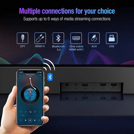 OXS S5 Gaming Soundbar - Met ingebouwde subwoofer — afbeelding 4