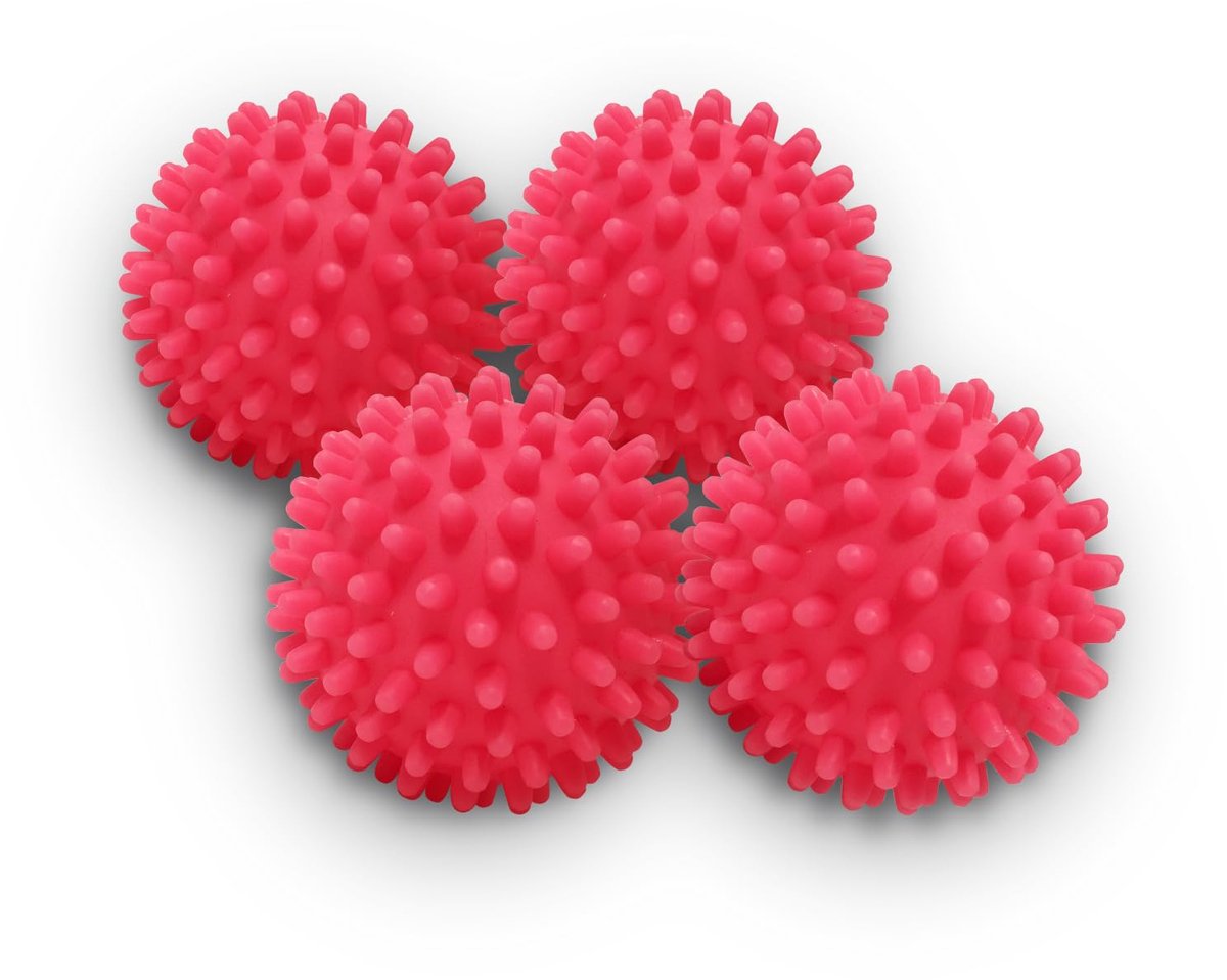 Droogballen 4-pack - Niet-giftige - herbruikbare droogballen - Rood