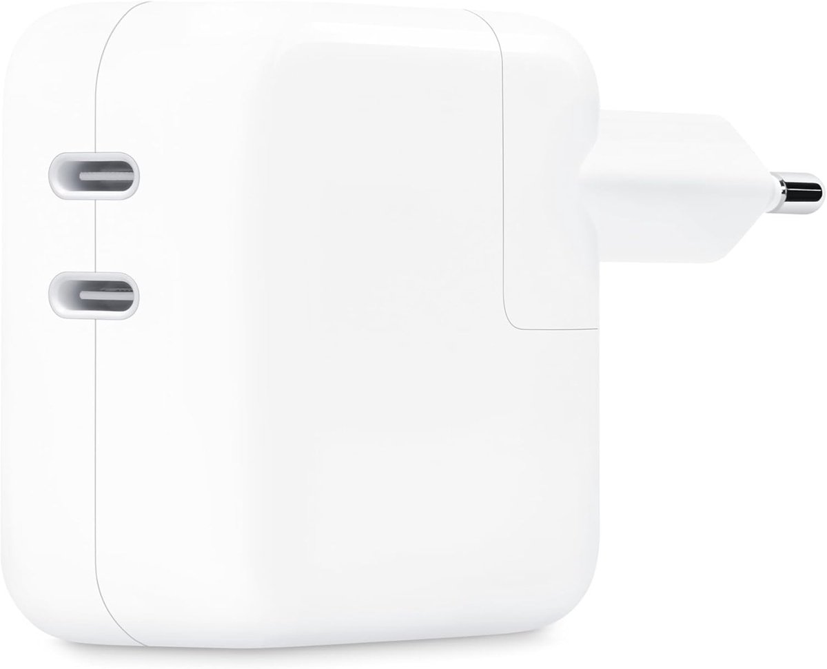 Apple Lichtnetadapter van 35 W met twee USB‑C-poorten 