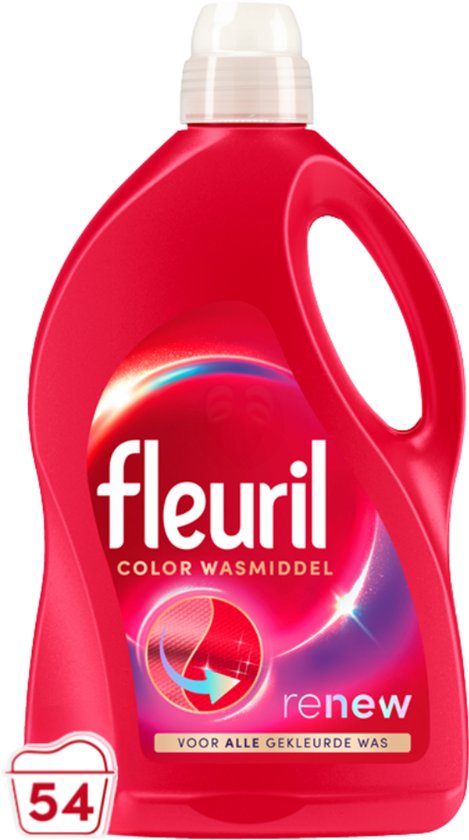 Fleuril Color - Vloeibaar Wasmiddel - Voordeelverpakking- 54 wasbeurten