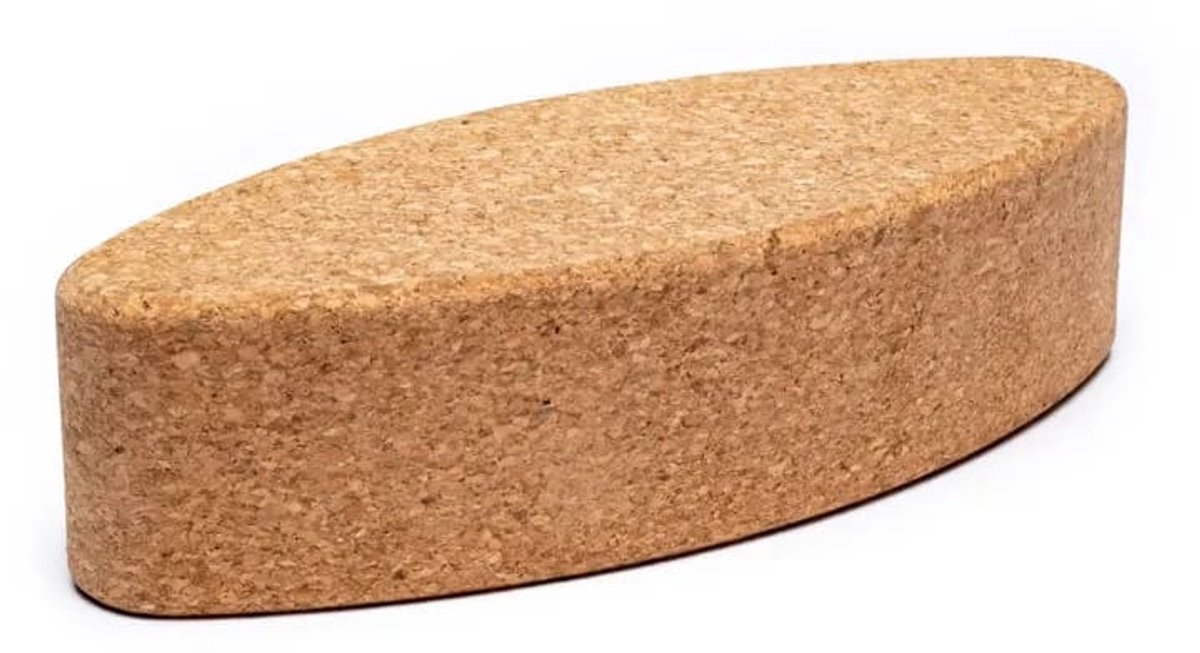 PS-Collection Yoga Egg Steunblok van Kurk - Eivormig - yogablok kurk, yoga kussen, yoga blok kurk, yoga block