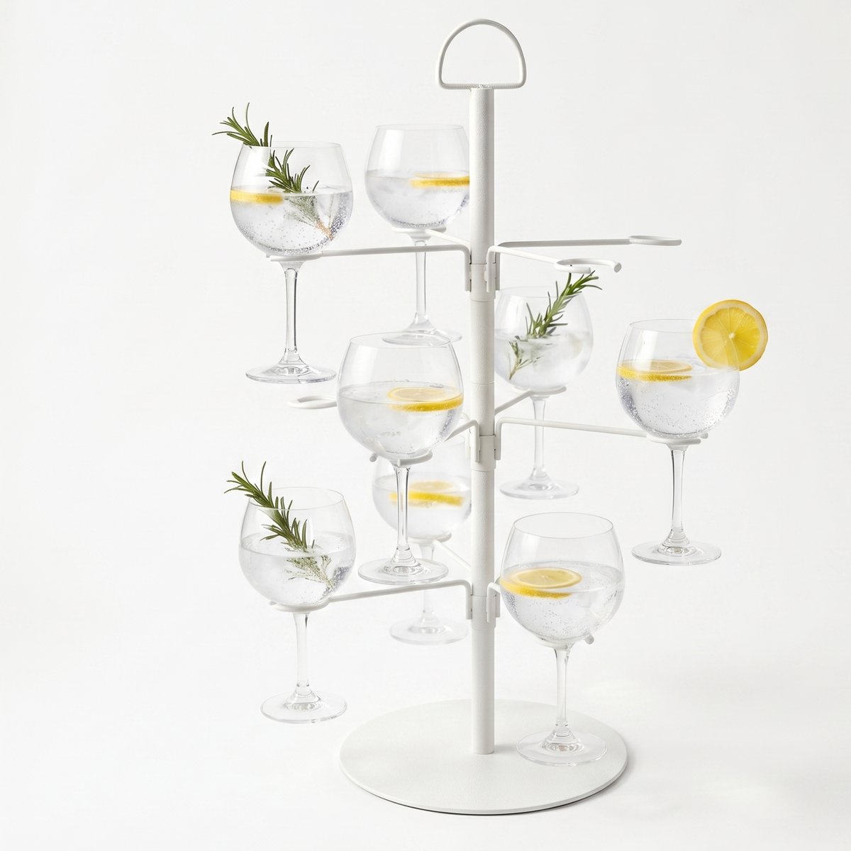 Prostec Cocktail Boom Wit - Cocktail Etagère voor 12 Glazen