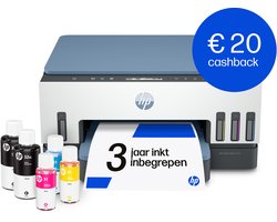 HP Smart Tank 7006 – All‑in‑One inkttankprinter – Wi‑Fi – Automatisch dubbelzijdig – Tot 3 jaar inkt inbegrepen - Blauw