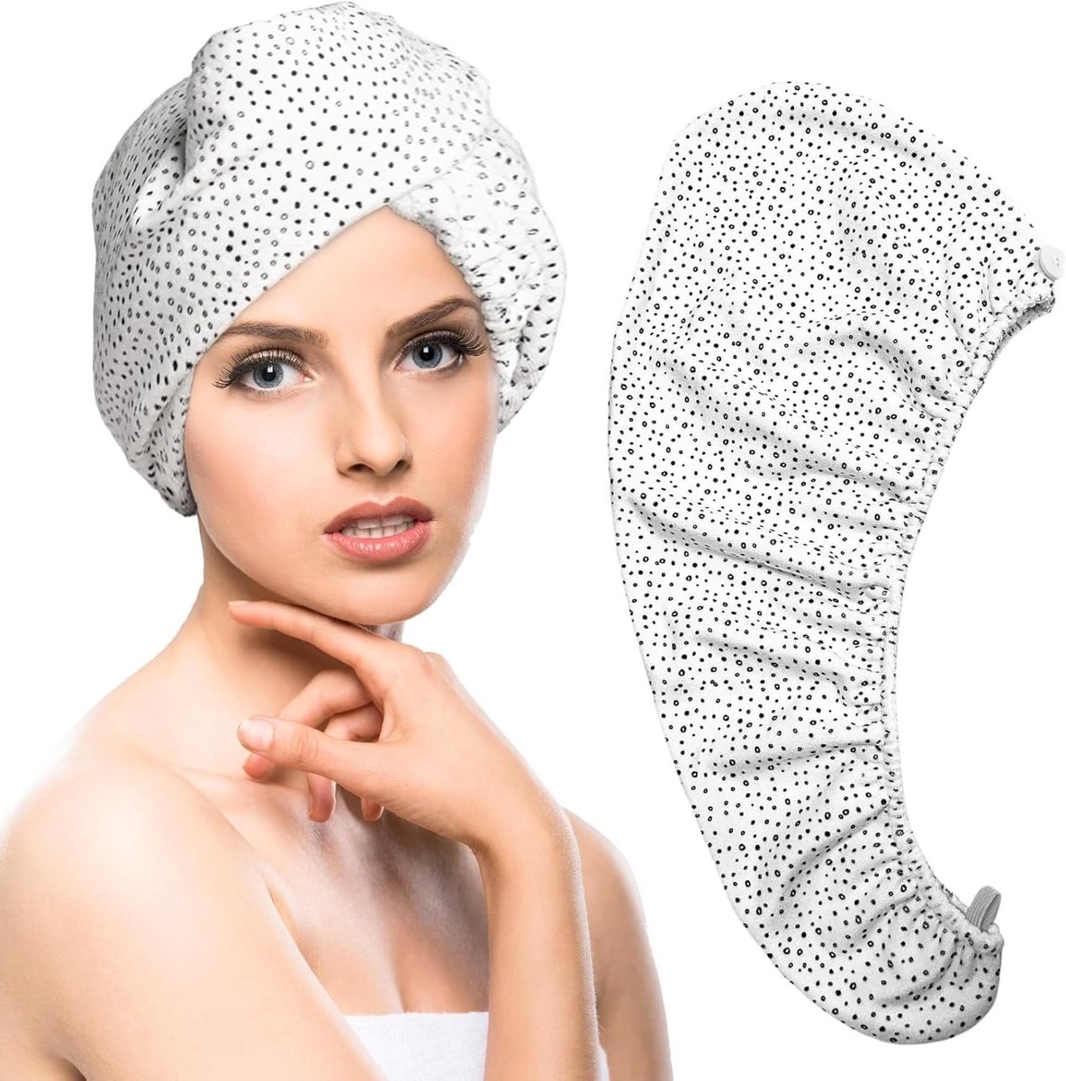 Microfiber Haarturban - Ultra Zacht en Lintvrij Haar Droogdoek voor Snelle Drogen, Geschikt voor Alle Haartypes, Duurzaam en Modebewust