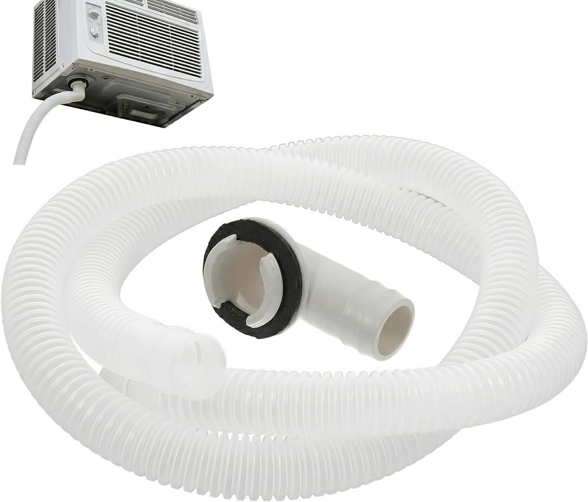 Duurzame 100cm Afvoerset voor Mobiele Airconditioners met Hoekverbinder en Slangconnector voor Efficiënte Waterafvoer