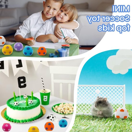 12 Stuks Mini Voetbal Spinner Speelgoed, Draaiende Stressballen, 3.5 cm Anti-Stress Speelgoed voor Kinderen en Volwassenen, Zintuiglijke Ontspanning en Vermindering van Angst — afbeelding 2