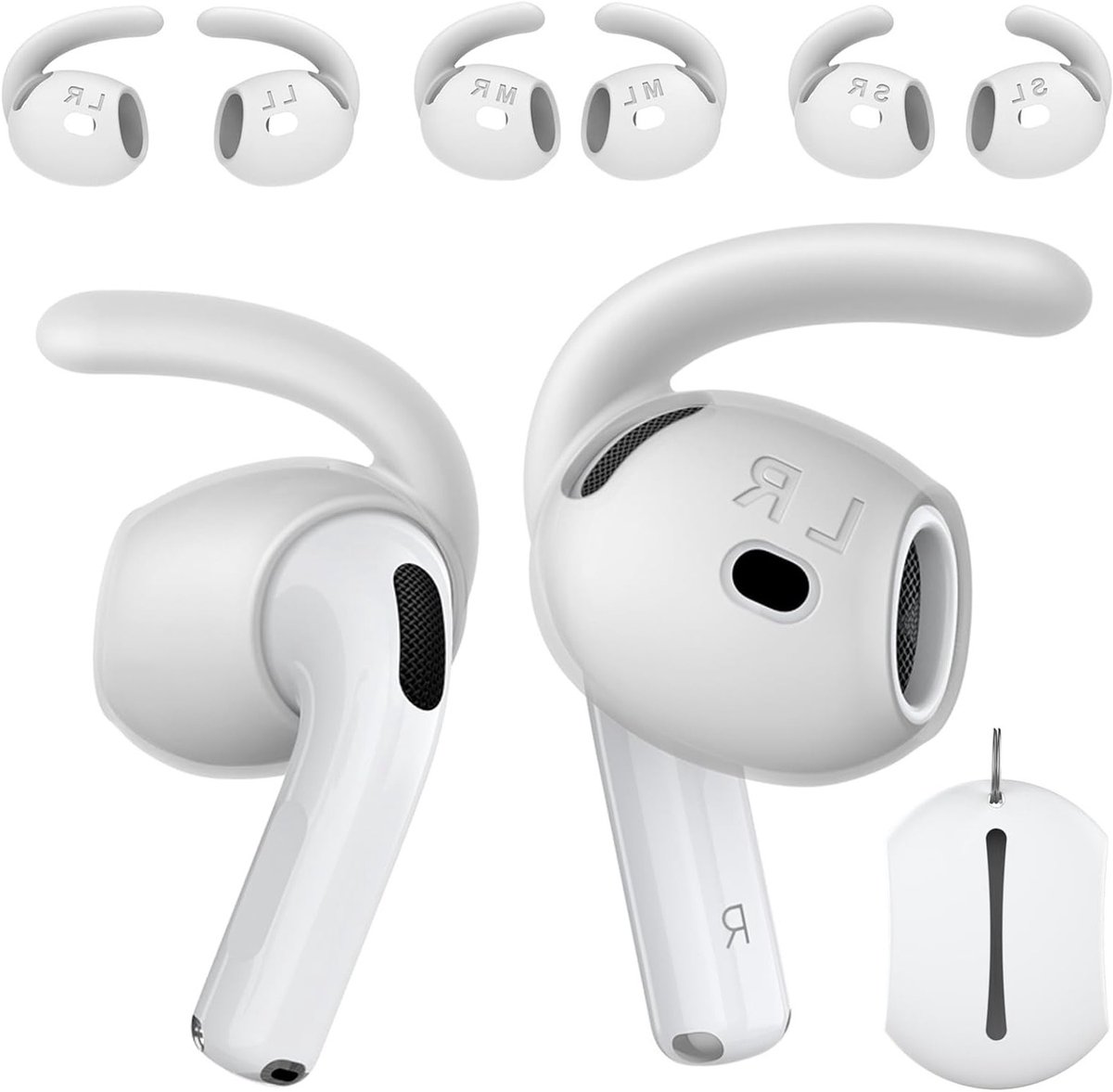3 Paar Compatibele Oorklemmen voor AirPods, Antislip Silicone Oordopjes, Vervangende Oordopjes voor Draagcomfort en Stabiliteit, Niet Geschikt voor Oplaadcase