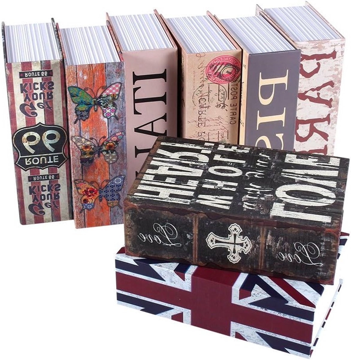 Verborgen Boek Veilige Opbergbox met Combinatieslot, Geldbox voor Waardevolle Spullen en Sleutels, Ideaal als Cadeau en voor Thuisgebruik