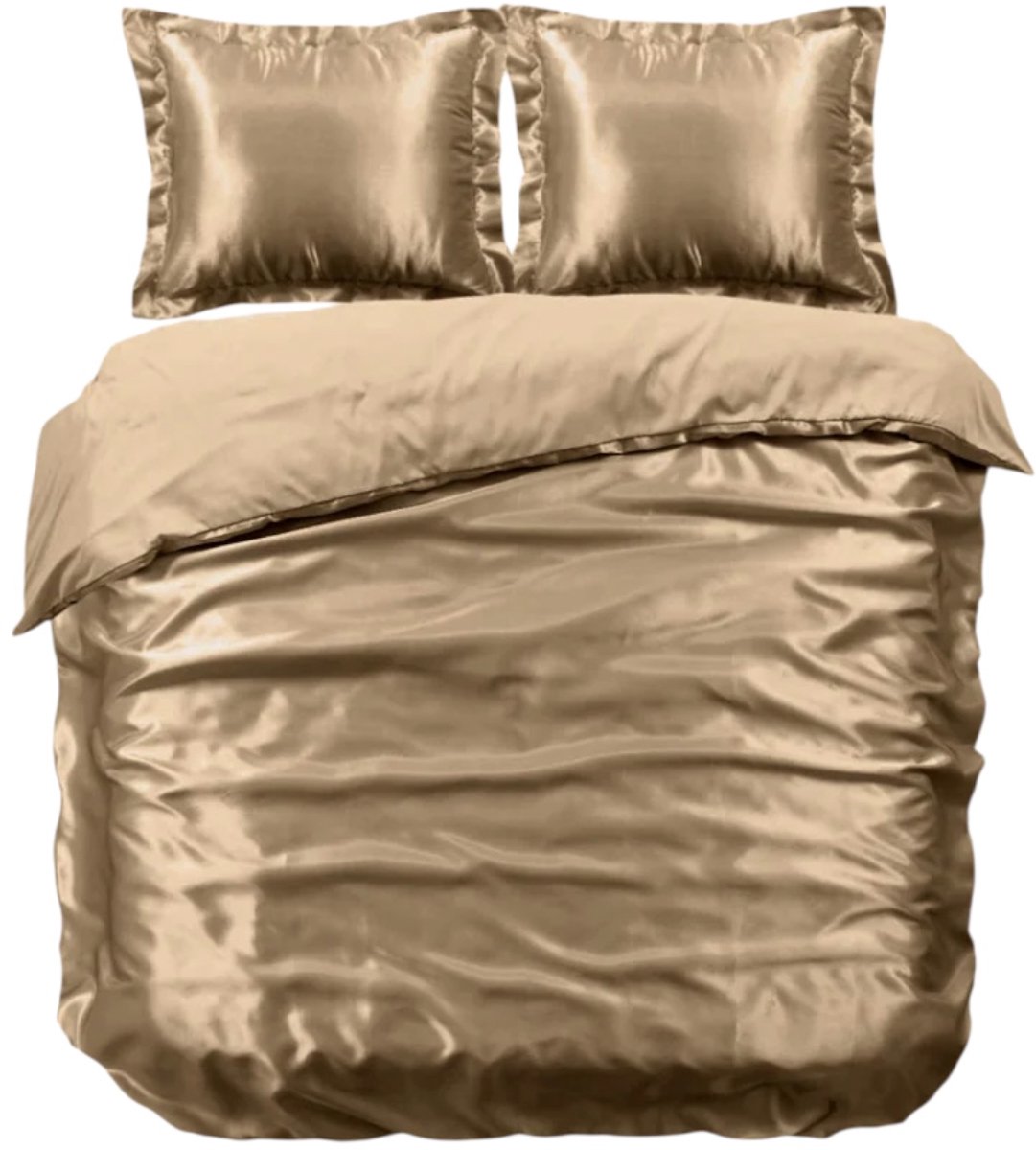 Why Not - Beauty Silk Dekbedovertrek - 200x200/220 - Glans Satijn - Tranquil Taupe