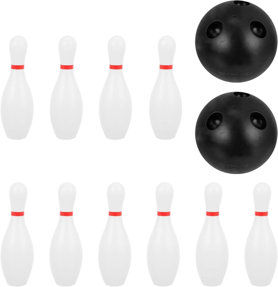 Kleine Bowling Set voor Kinderen, Plastic Bowlen met Ballen en Kegels, Speelgoed voor Peuters en Kleuters