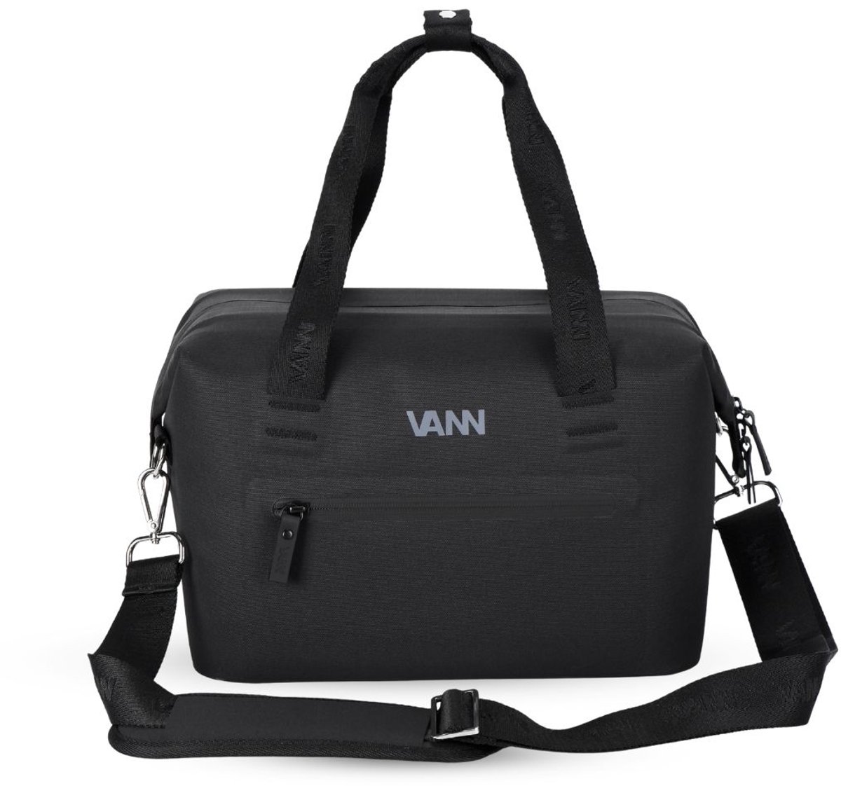 VANN Lunchtas voor Dames & Heren - Koeltas voor Lunch - 12u Koud - Waterdicht & Lekvrij - 6L - Afneembare Schouderband - Gerecycled PET - Zwart