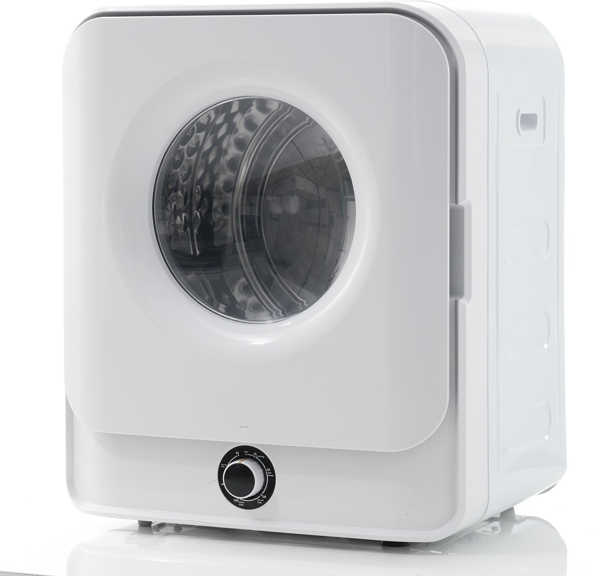 Wäschetrockner 3,0 kg – 830 W – 62 dB – 5 programma's – wandmontage – compact – voor wasruimtes – 49,5x43,5x59,5 cm – 1 st – wit