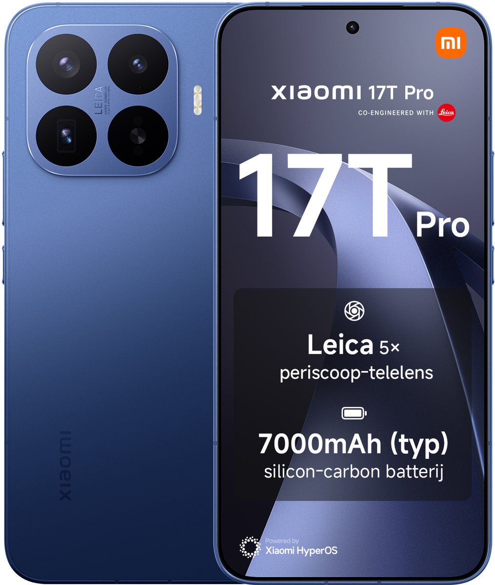 Xiaomi 17T Pro Diepblauw 12GB RAM 512GB ROM