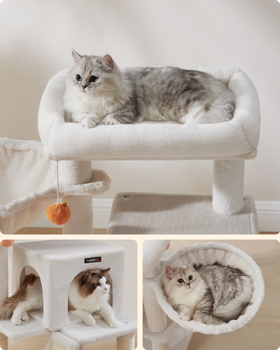 Feandrea - Krabpaal - Kattenboom - Voor Katten - Groot Platform - Stevig en Comfortabel – foto 3