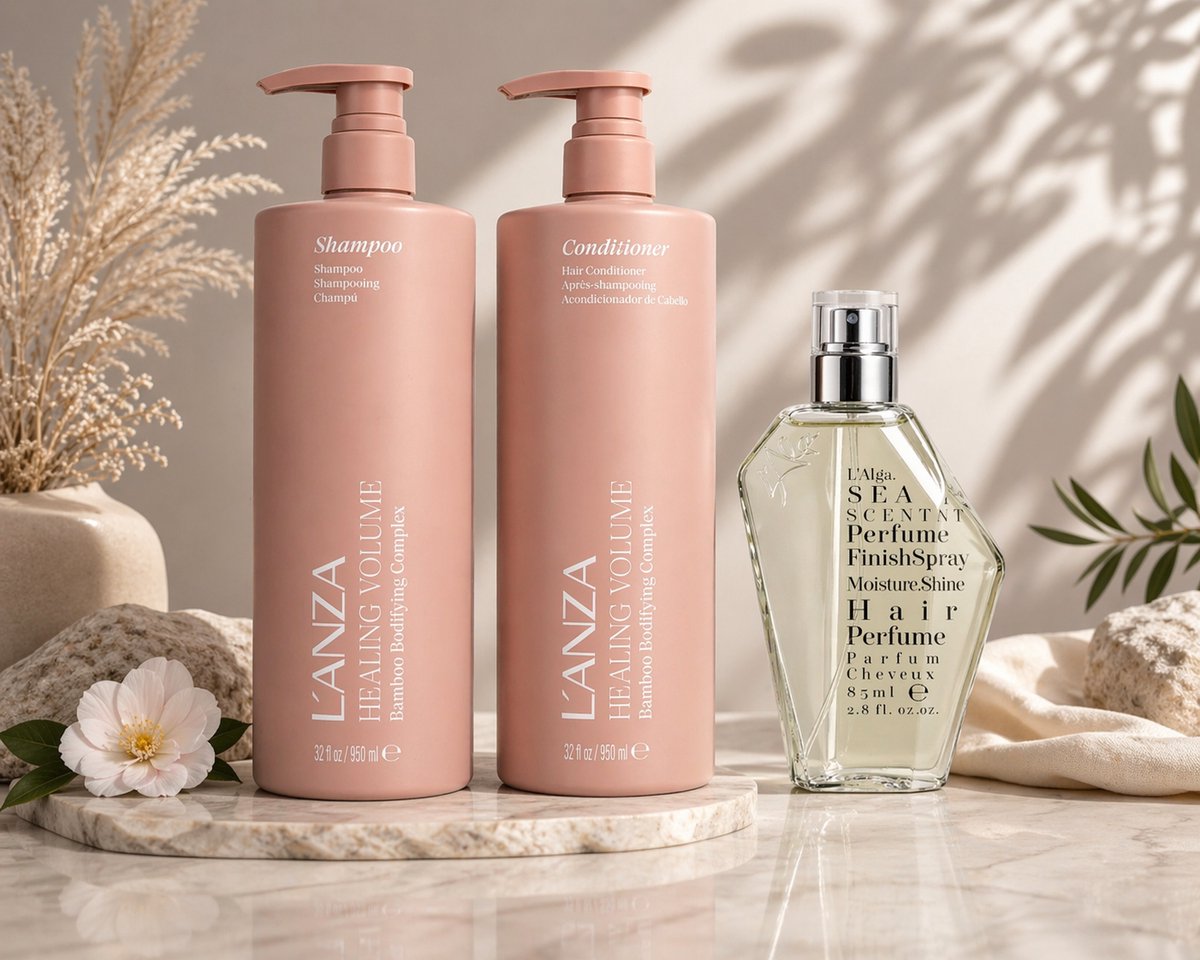 LANZA Healing Volume XL Set Shampoo Conditioner Hair Perfume Fijn Haar Volume Glans Professionele Haarverzorging