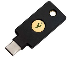 Yubico - YubiKey 5C NFC Beveiligingssleutel - USB‑C & NFC - Zwart