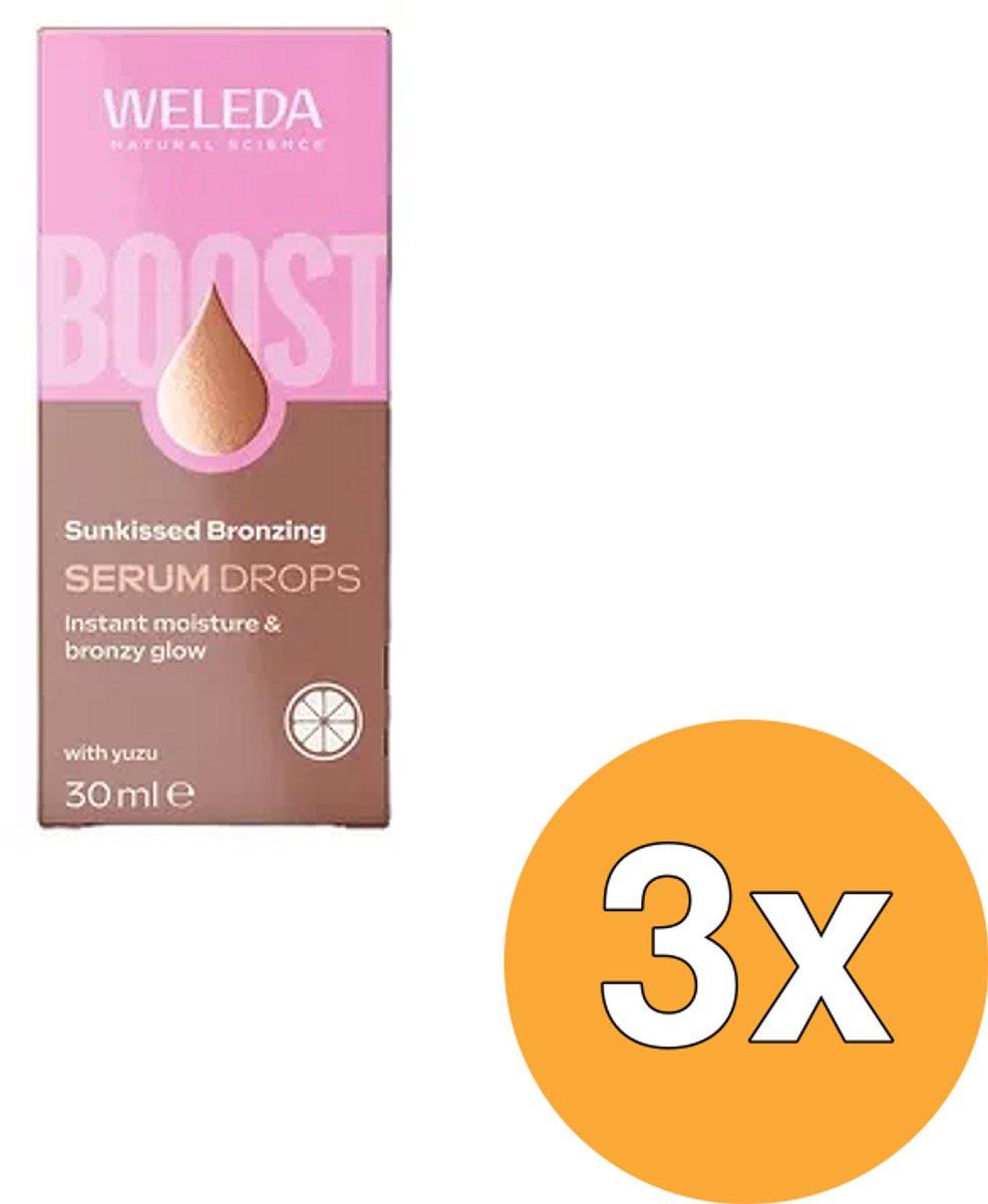 3x Weleda Bronzing Boost Serum Drops (30 ml)