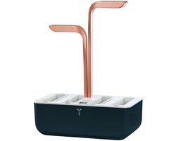 Véritable® GARDEN CLASSIC - Kweektafel - Slimme Kruidenpot Met Bewateringssysteem en Adapt LED Licht - Plantenbak - Kruidenbak - Inclusief 4 Lingots® kruiden navulling - Zwart