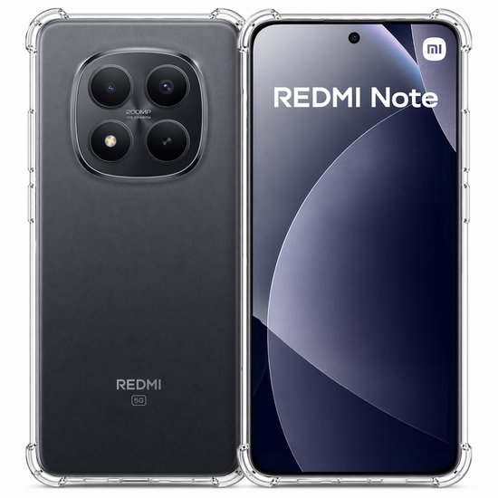 Hoesje geschikt voor Xiaomi Redmi Note 15 Pro Plus 5G / Poco M8 Pro 5G – CrystalClear Back Cover – Schokbestendig – Transparant