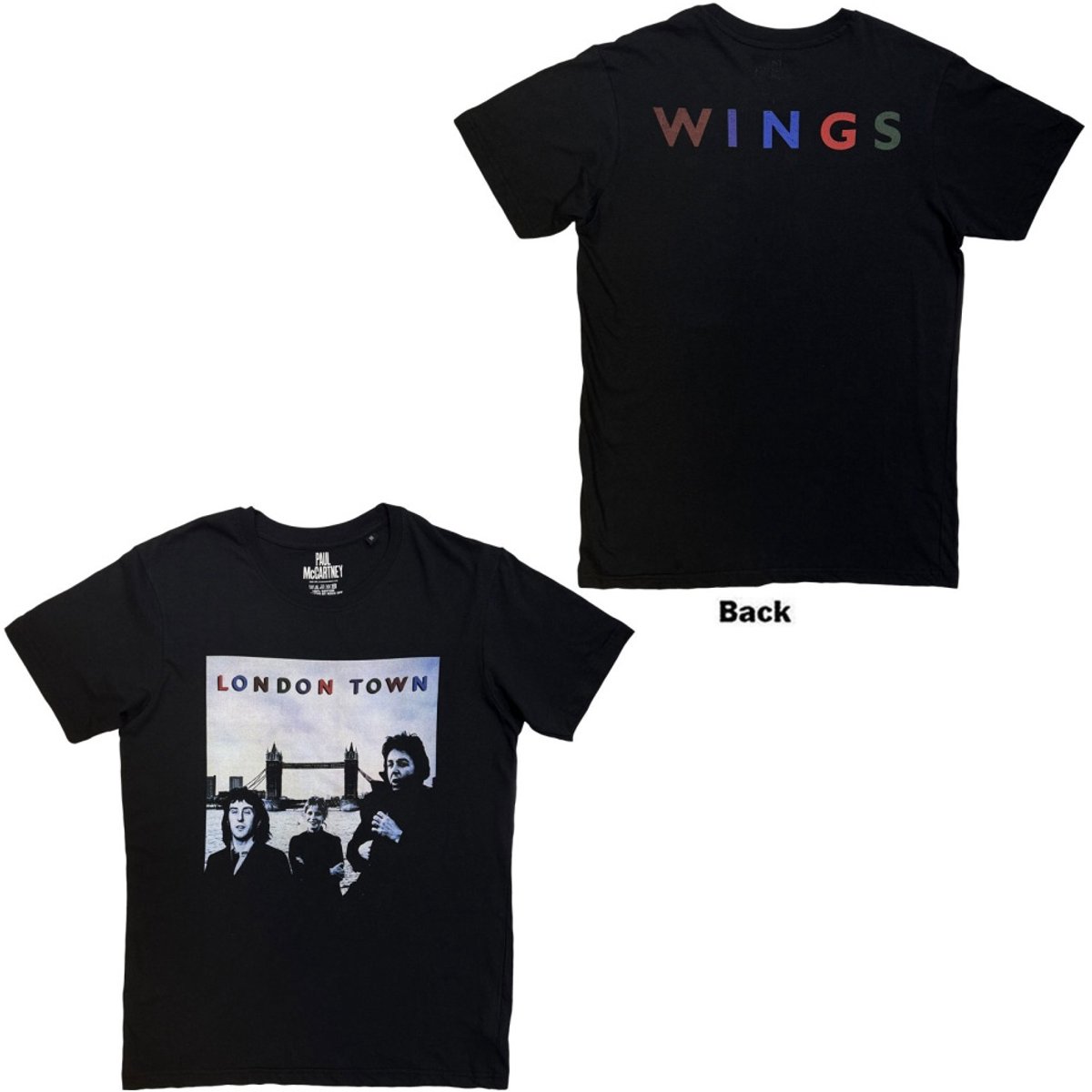 Paul McCartney - London Town Heren Tshirt - 2XL - Zwart