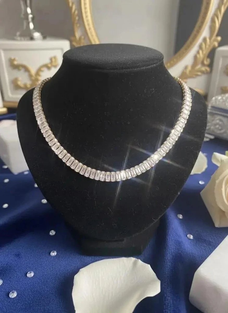 Dorvina 316L Staal Goudkleurig Hem Armband Hem Ketting Olabilen Kesme Zirkonia Su Yolu Dames Ketting
