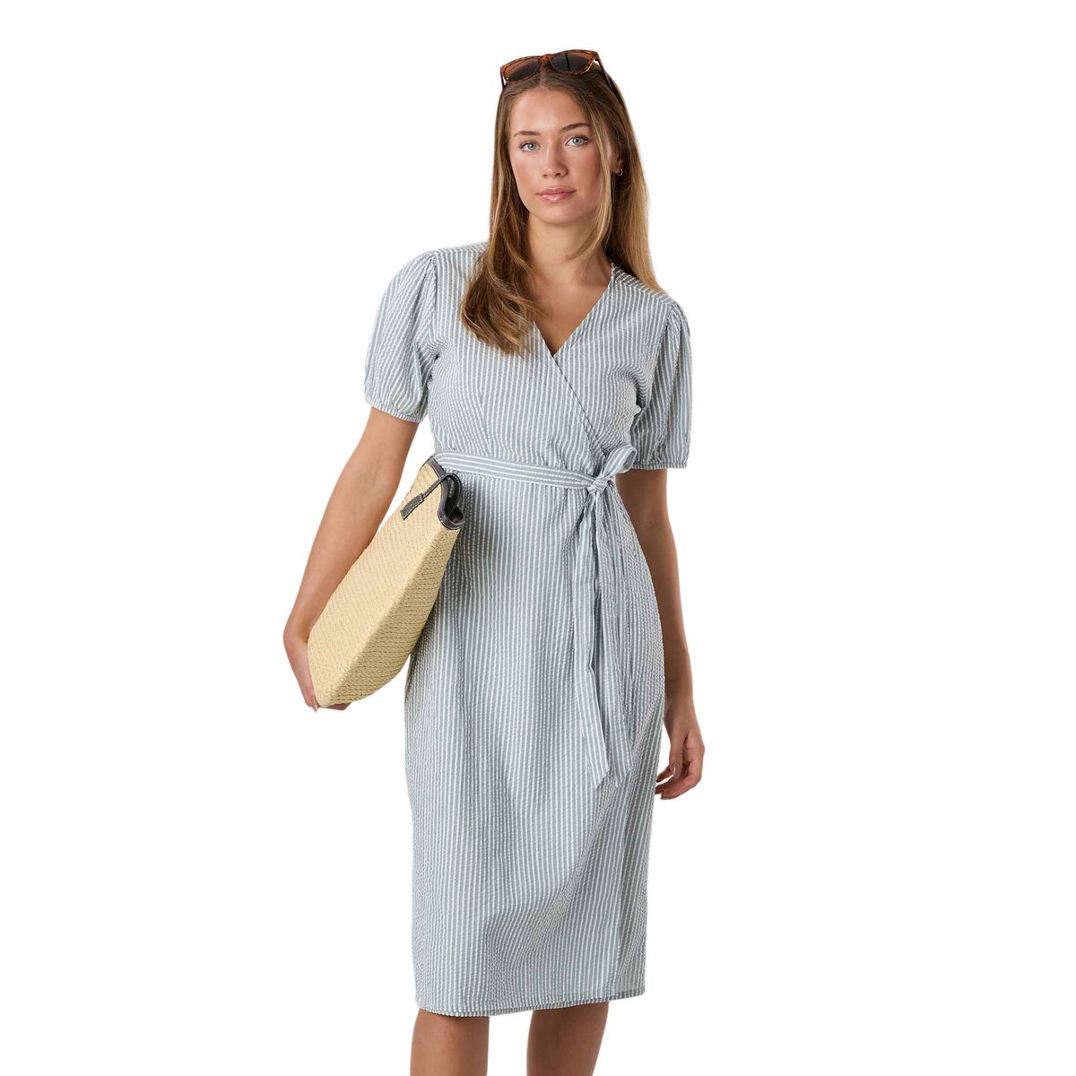 Seaside Marina Seersucker Jurk – Damesjurk – Maat 44