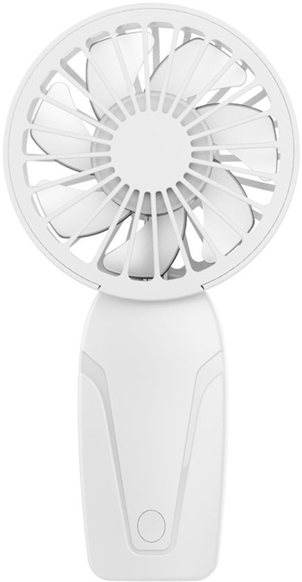 Draagbare oplaadbare handventilator stil mini voor bureau, buiten, kinderen, reizen, duurzaam wit