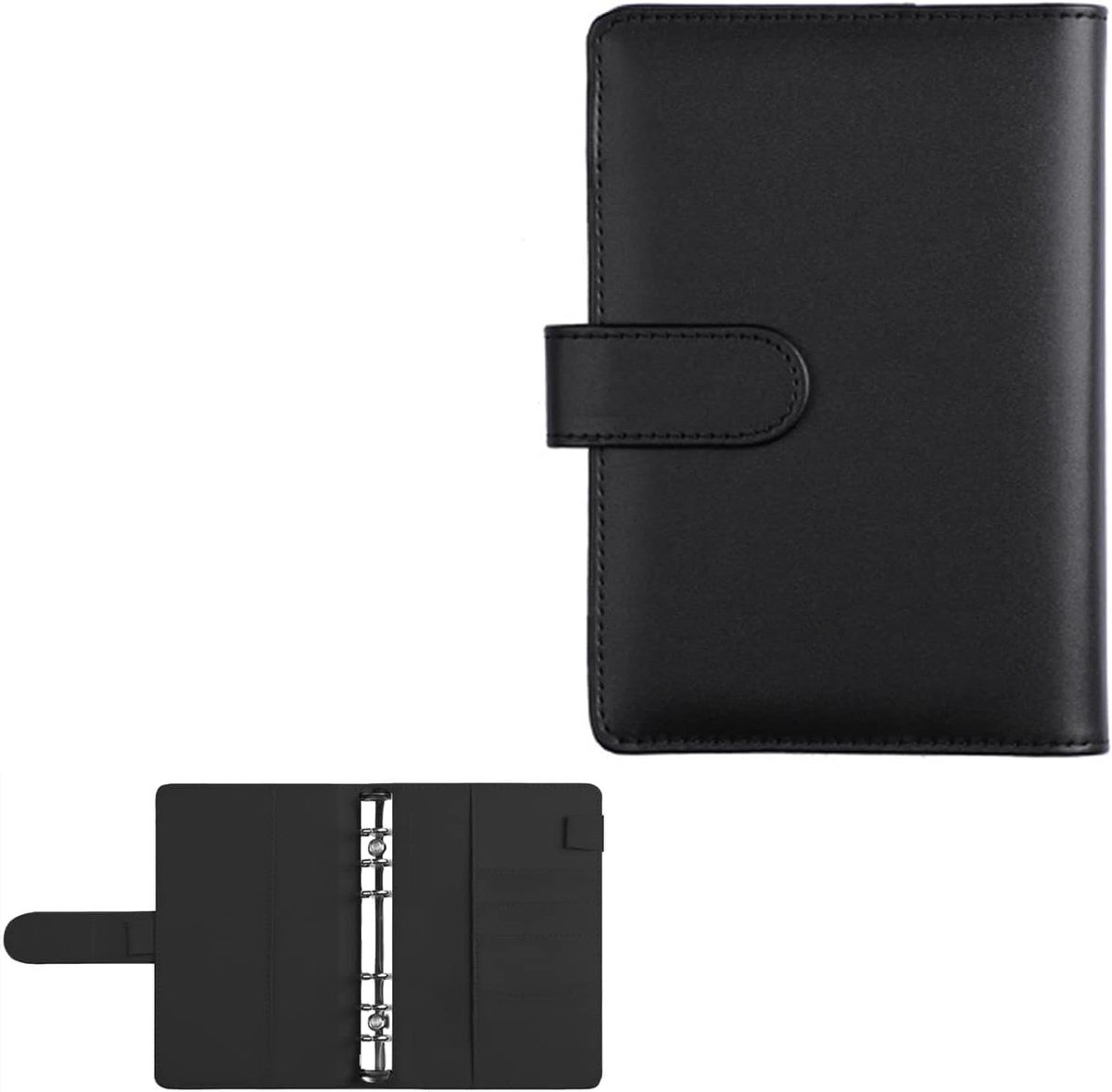Allecta - PU Lederen A6 Ringband voor Notitieboek en Persoonlijke Planner