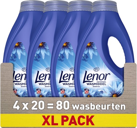 Lenor Lessive Liquide - Brise Marine - 4 x 20 Lavages