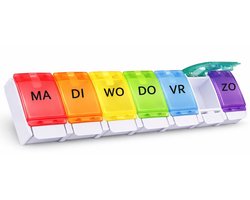 Capsuliq - Pillendoos 7 Dagen - Pillendoosje - Medicijnen Doosje - Nederlands