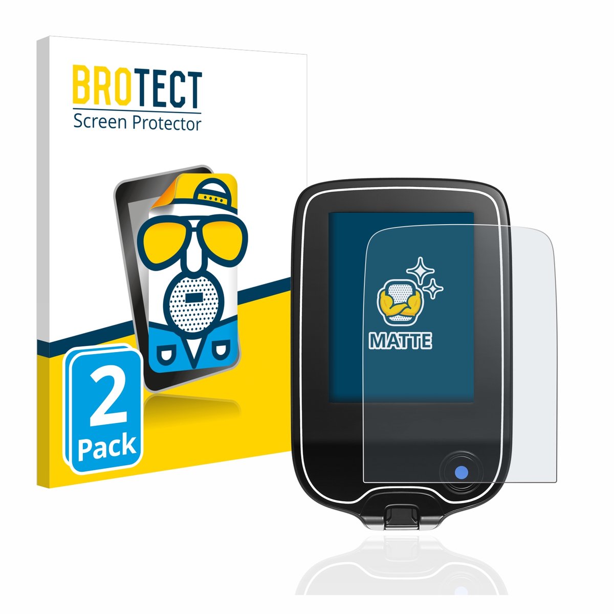 BROTECT - Screenprotector voor Freestyle Libre / 2/ 3 - Folie Beschermfolie matte 2 Stuks