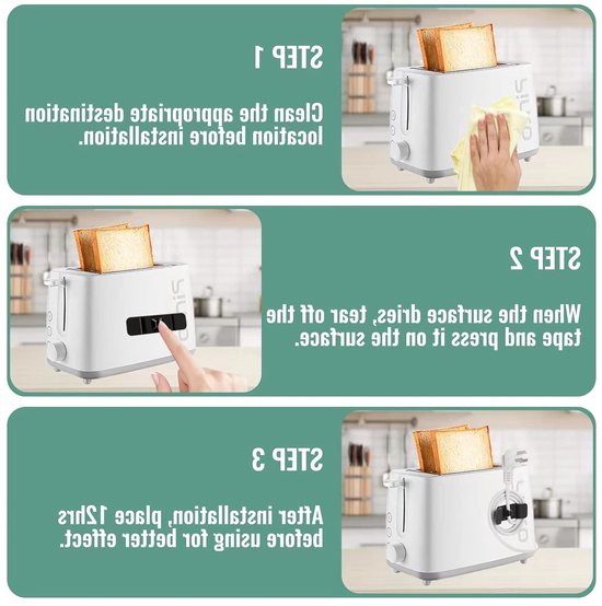 6 Kabelorganizers voor Keukenapparatuur, Zelfklevende Kabelhouders, Kabelwinder voor Koffiezetter, Mixer en Juicer, Ruim je Kabels Op en Vermijd Rommel van Merkloos — afbeelding 3