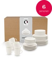 VTwonen - Ensemble de vaisselle - Wit - Porcelaine - 36 pièces