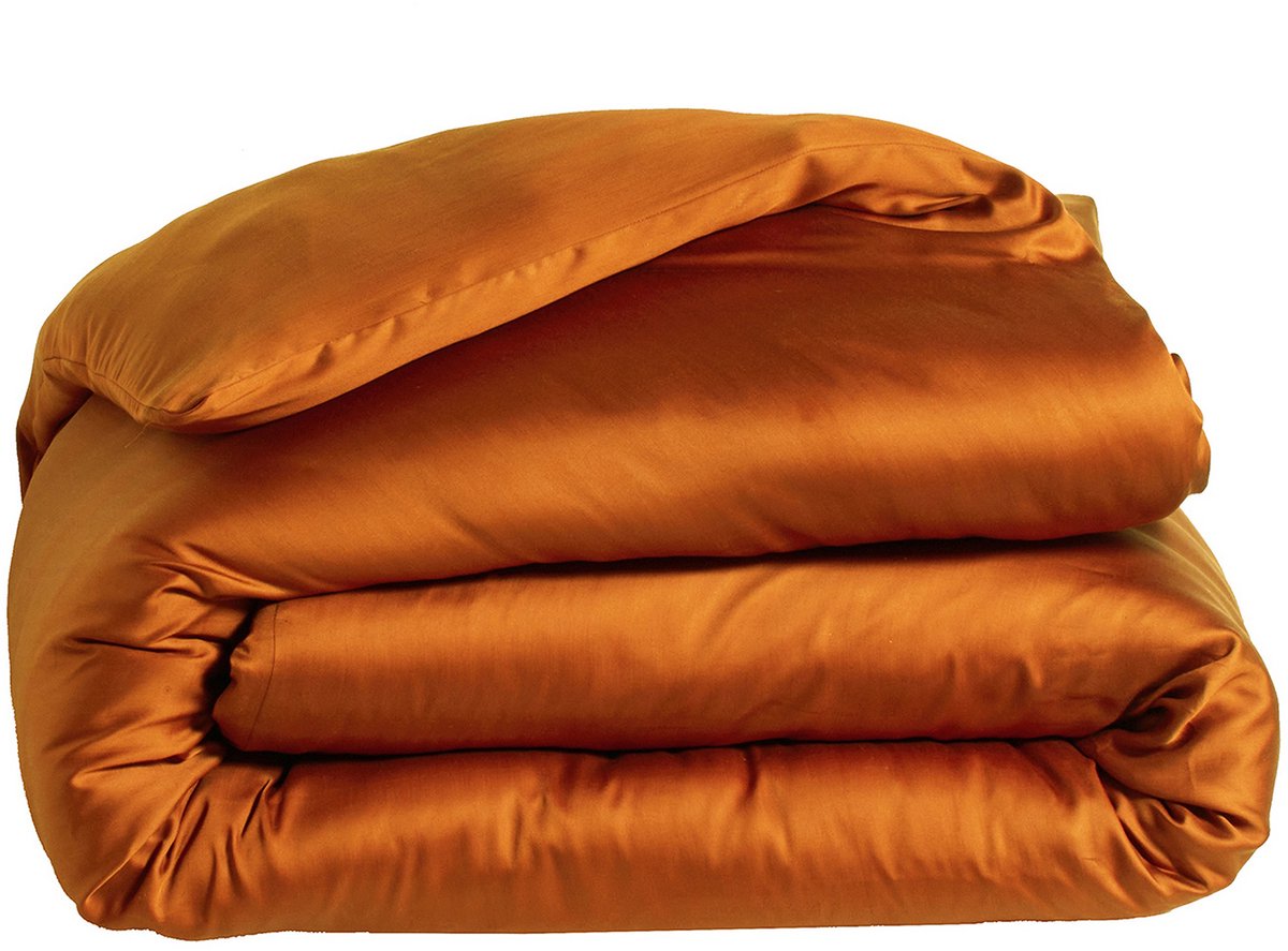 Blanc Des Vosges dekbedovertrek Mousson 240x220 cm (cognac) zonder slopen