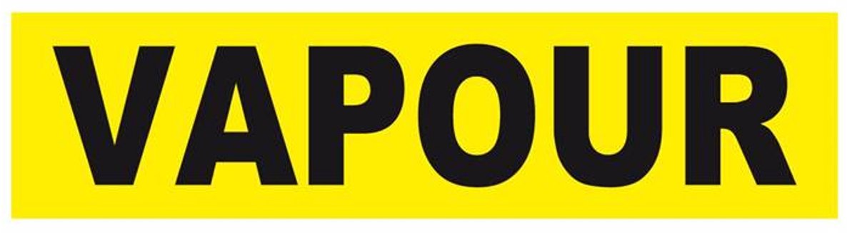 Leidingmarkering-Sticker Vapour